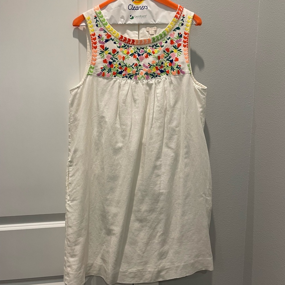JCrew White Sun Dress Size 10